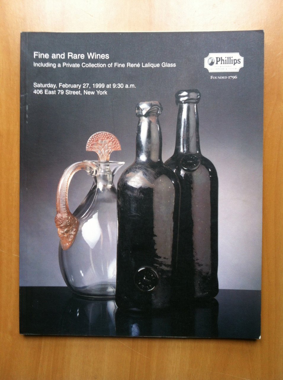 Auction Catalogue Phillips Fine and Rare Wines New York 1999 …
