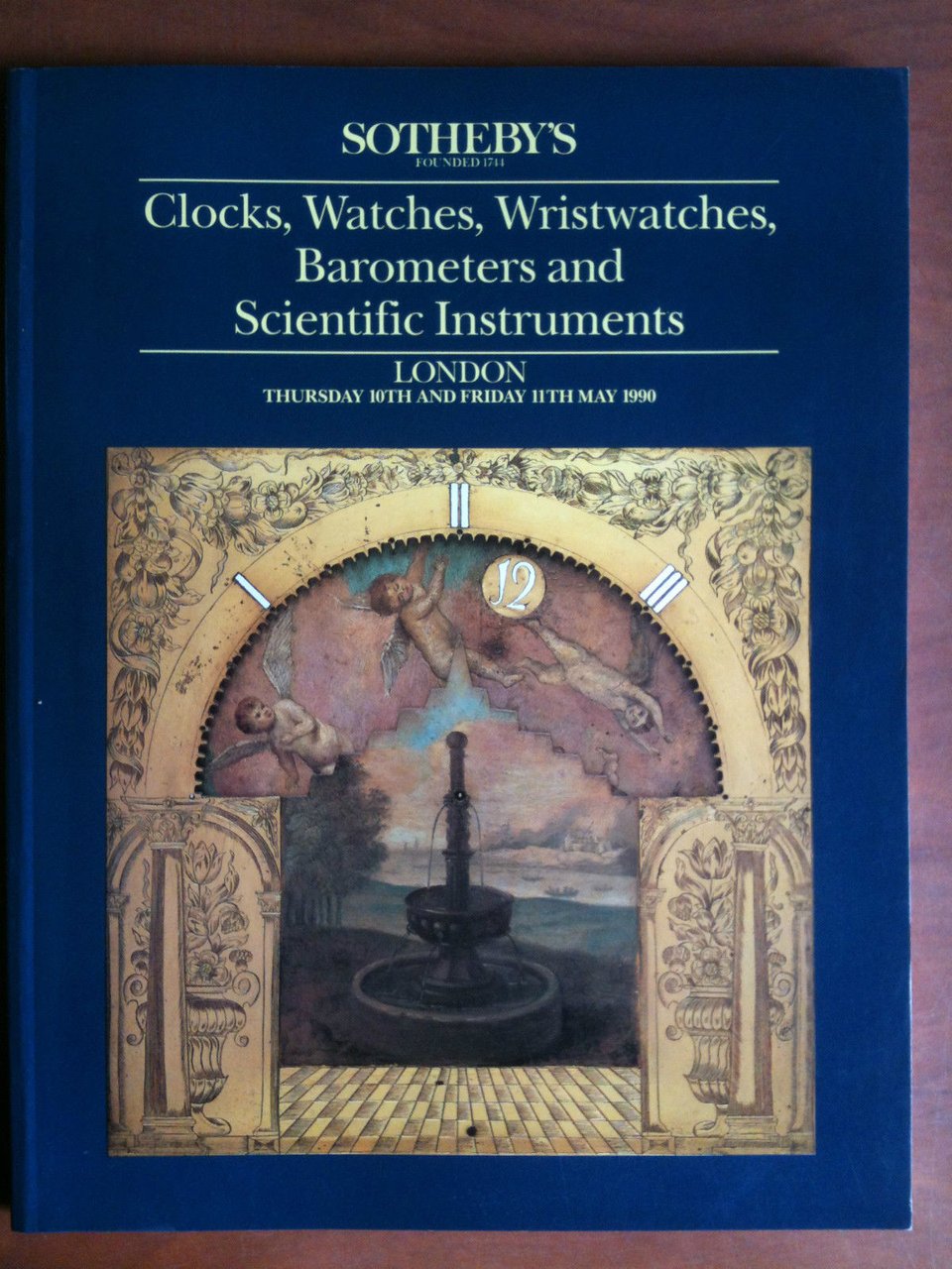 Auction catalogue Sotheby's Clocks, Watches, Wristwatches, Barometers - London