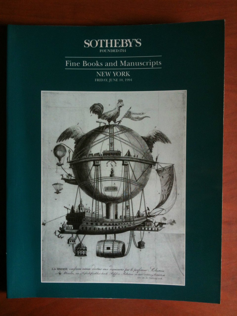 Auction catalogue Sotheby's Fine Books and Manuscripts New York 1994