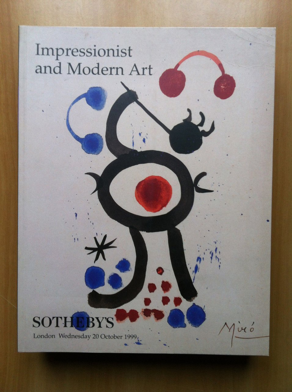 Auction catalogue Sotheby's Impressionist and Modern Art London 1999- E13877