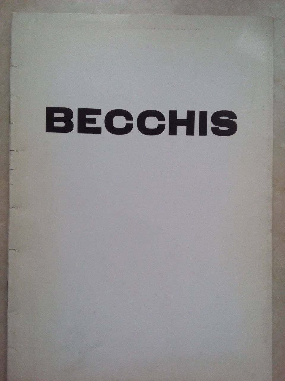 Becchis invito catalogo La Bussola Torino1964