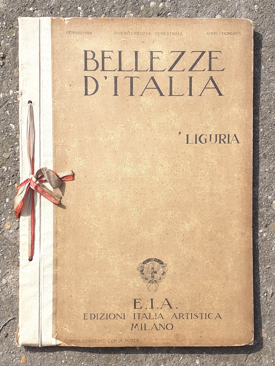 Bellezze d'Italia "Liguria" Anno I numero I gennaio 1924