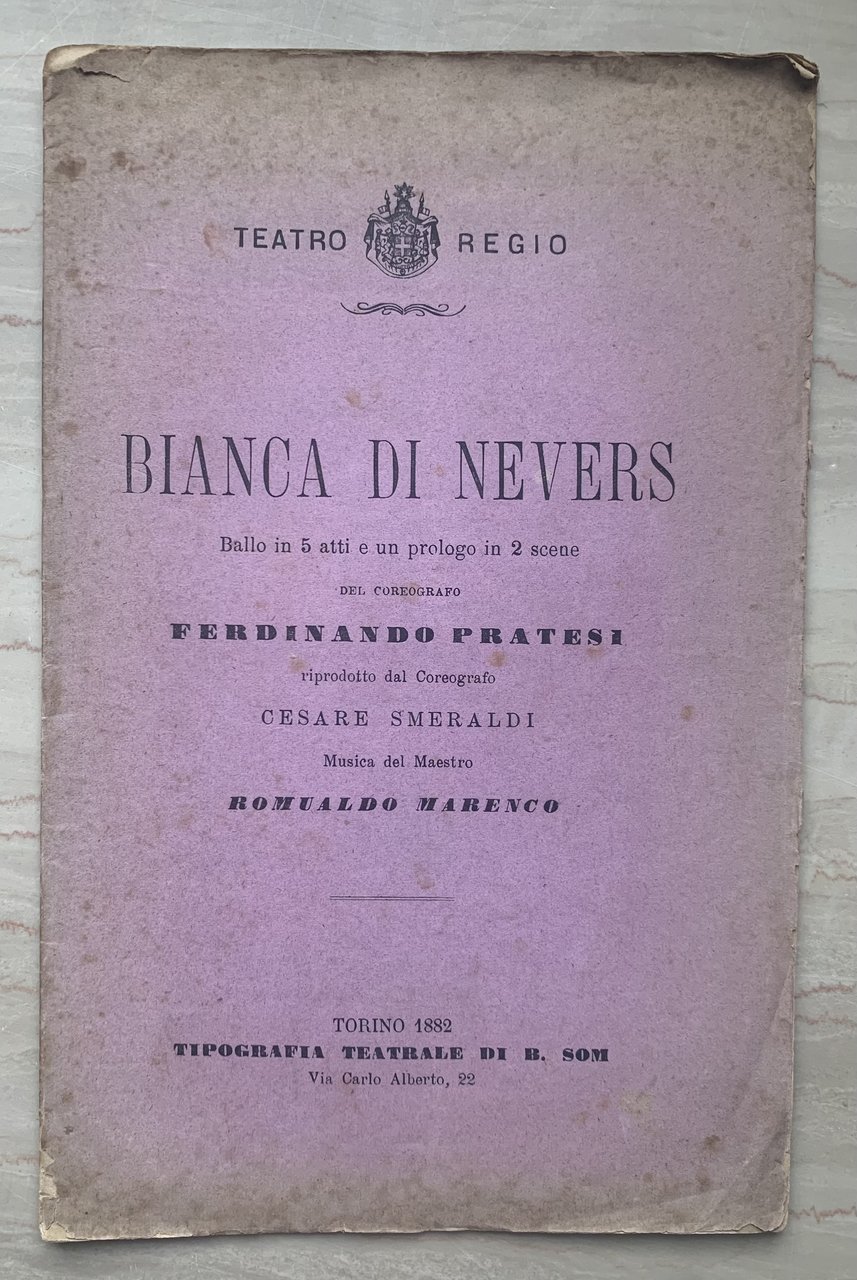 Bianca di Nevers. Ballo in 5 atti e un prologo …