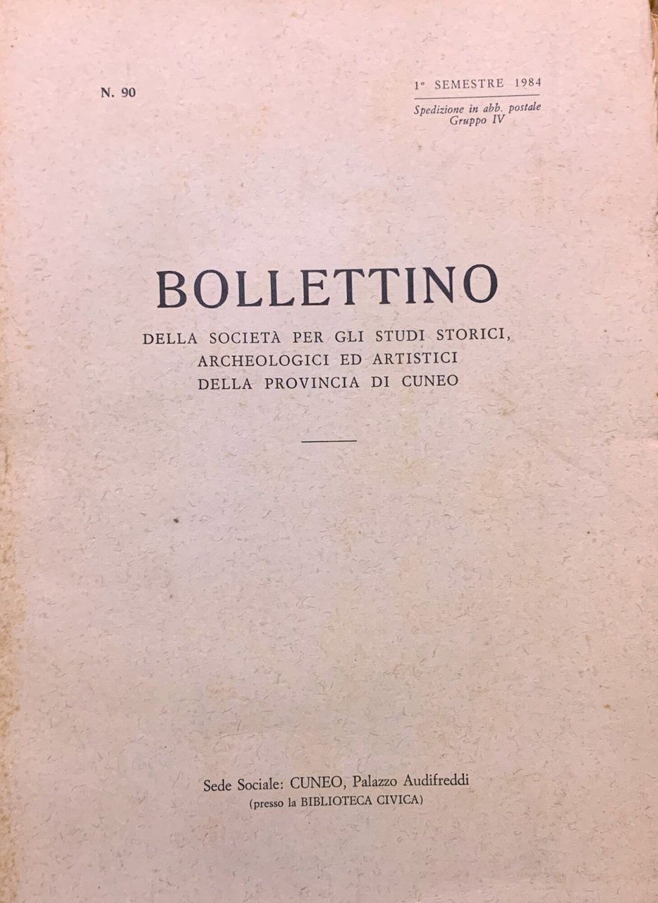 Bollettino della Società per gli Studi Storici, Archeologici ed Artistici … | Immagine principale
