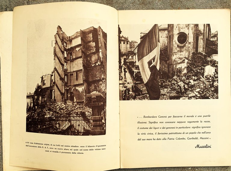 Bombardare Genova per fiaccarne il morale è una puerile illusione …