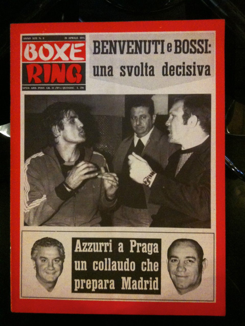 Boxe Ring anno XIX n^ 8 - 20 aprile 1971