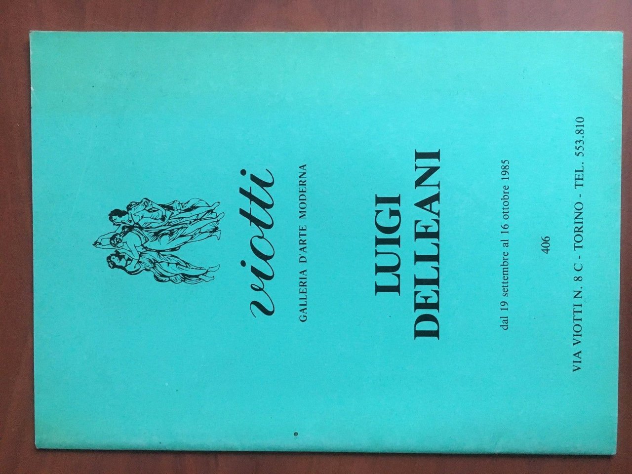 Brossura della mostra di Luigi Delleani Galleria Viotti Torino 1985 … | Immagine principale