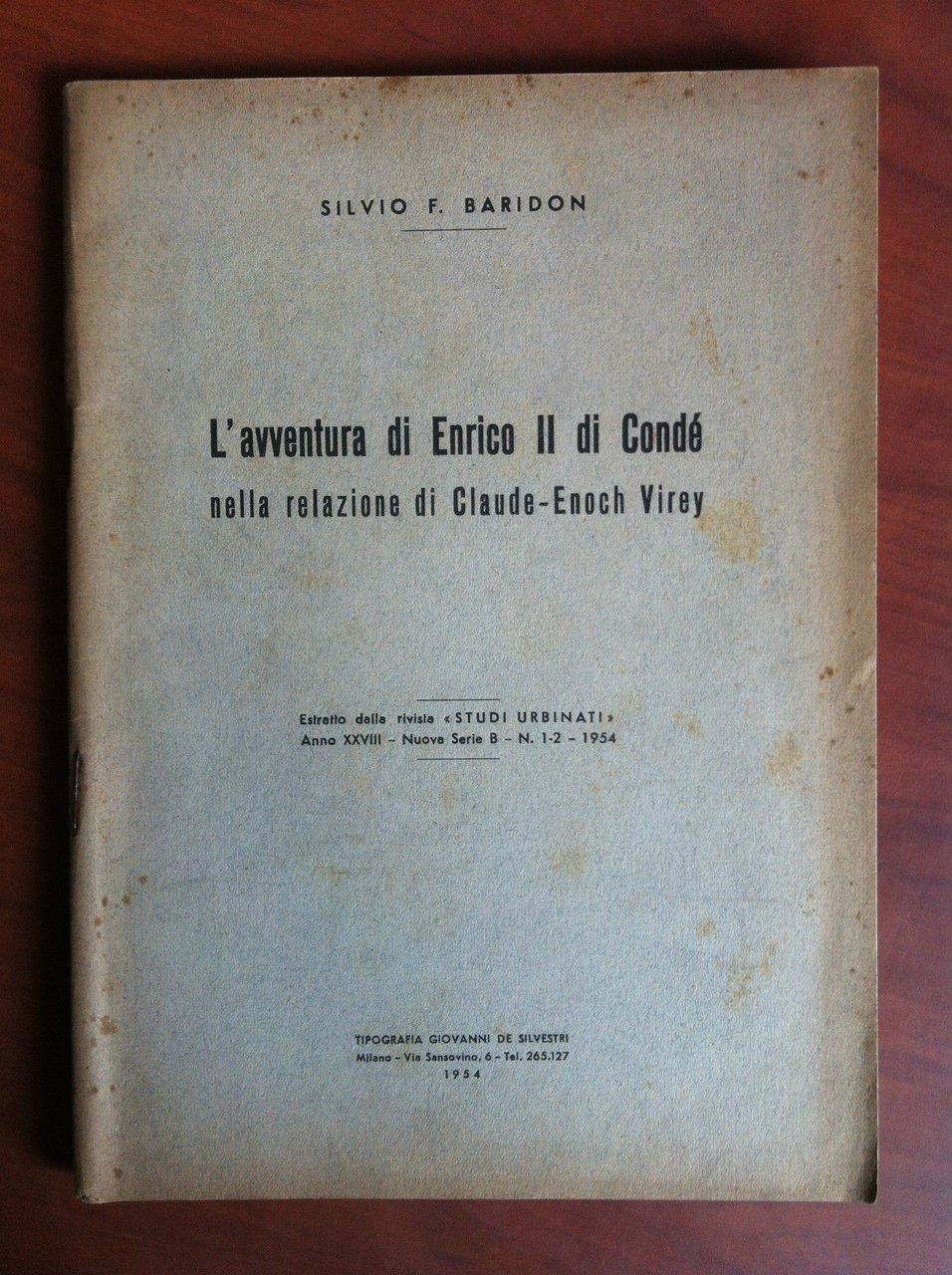 Brossura L'avventura di Enrico II di Condé relazione di C-E. … | Immagine principale