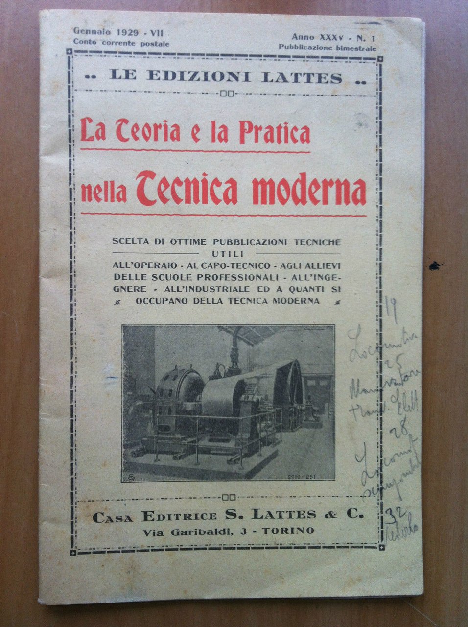 Brossura La teoria e la pratica nella Tecnica Moderna Ed …