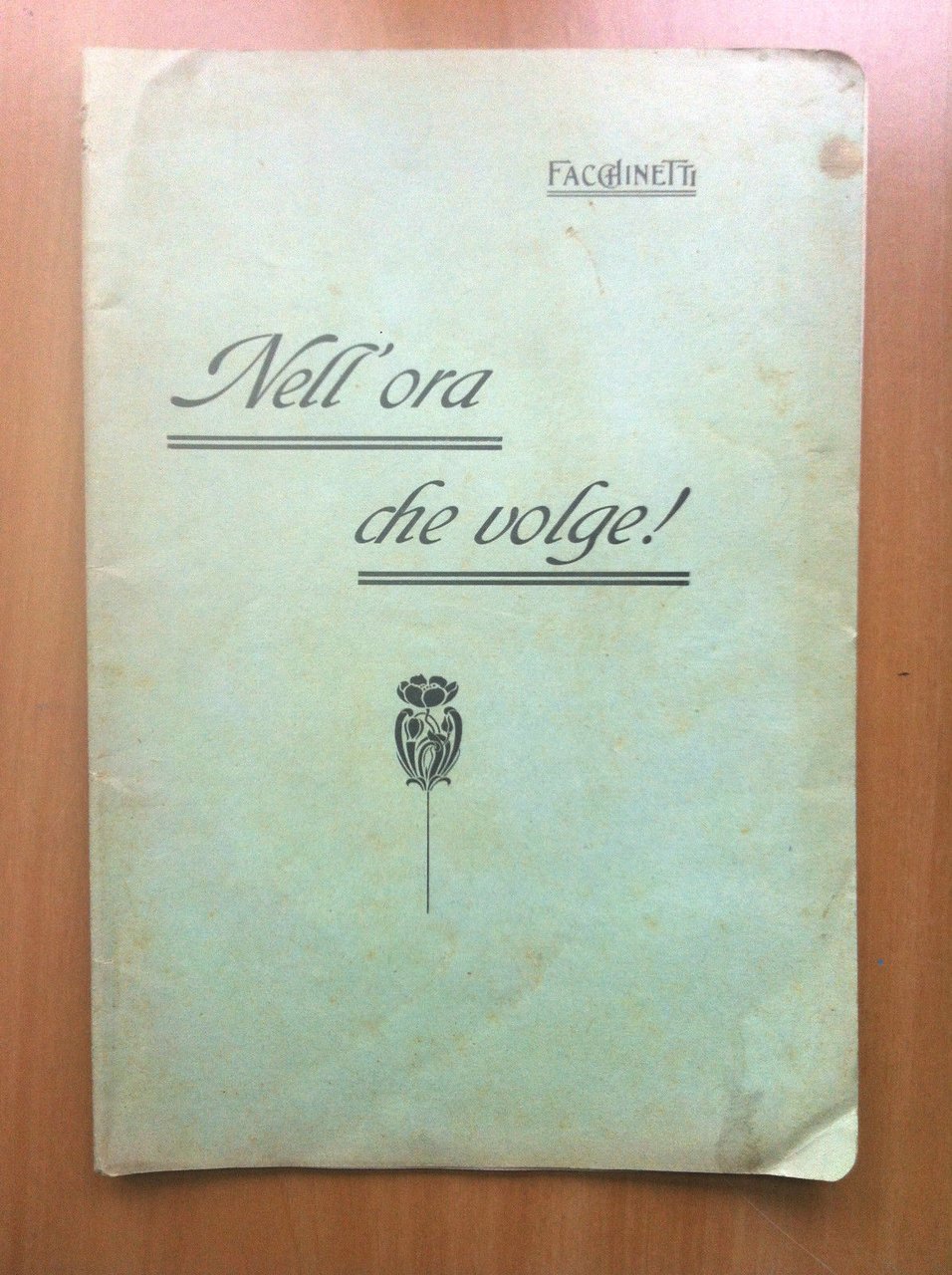 Brossura Nell'ora che volge Vittorino Facchinetti dei Mminmori 1915 - …