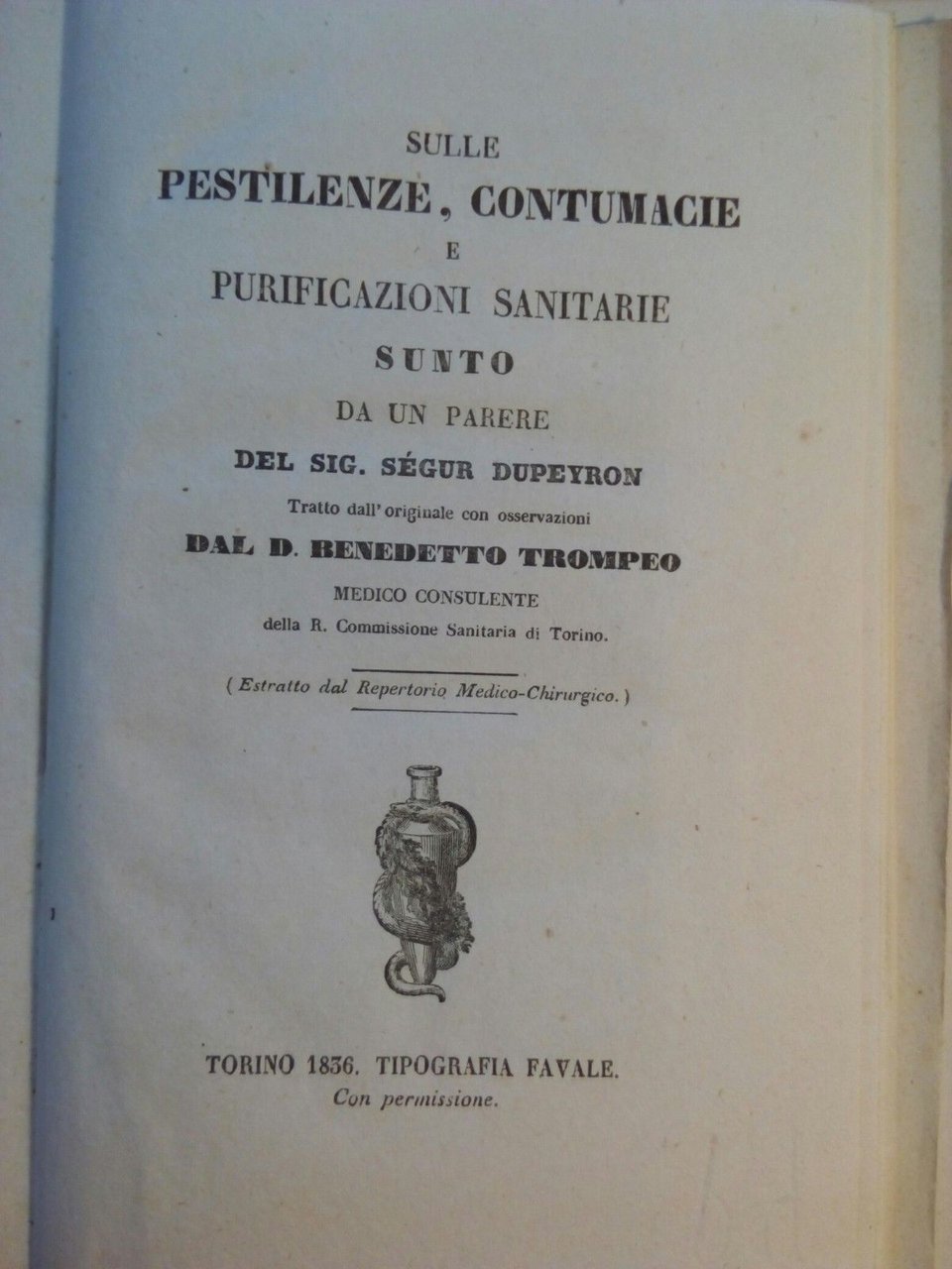 Brossure rilegate Sulle pestilenze e contumace - Cenno sulla Lebbra …