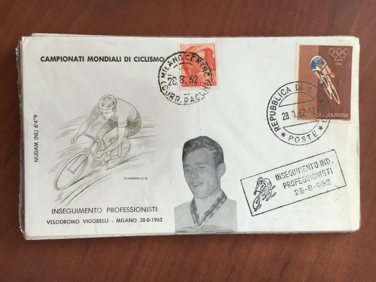 Busta originale dei Campionati mondiali di Ciclismo 1962 - E21775