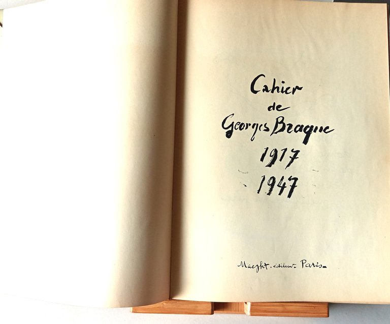 Cahier de Georges Braque 1917-1947