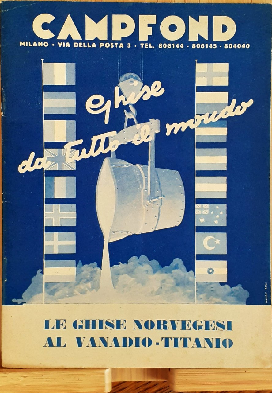 Campfond Consorzio Nazionale materie prime per fonderie Milano 1940/50