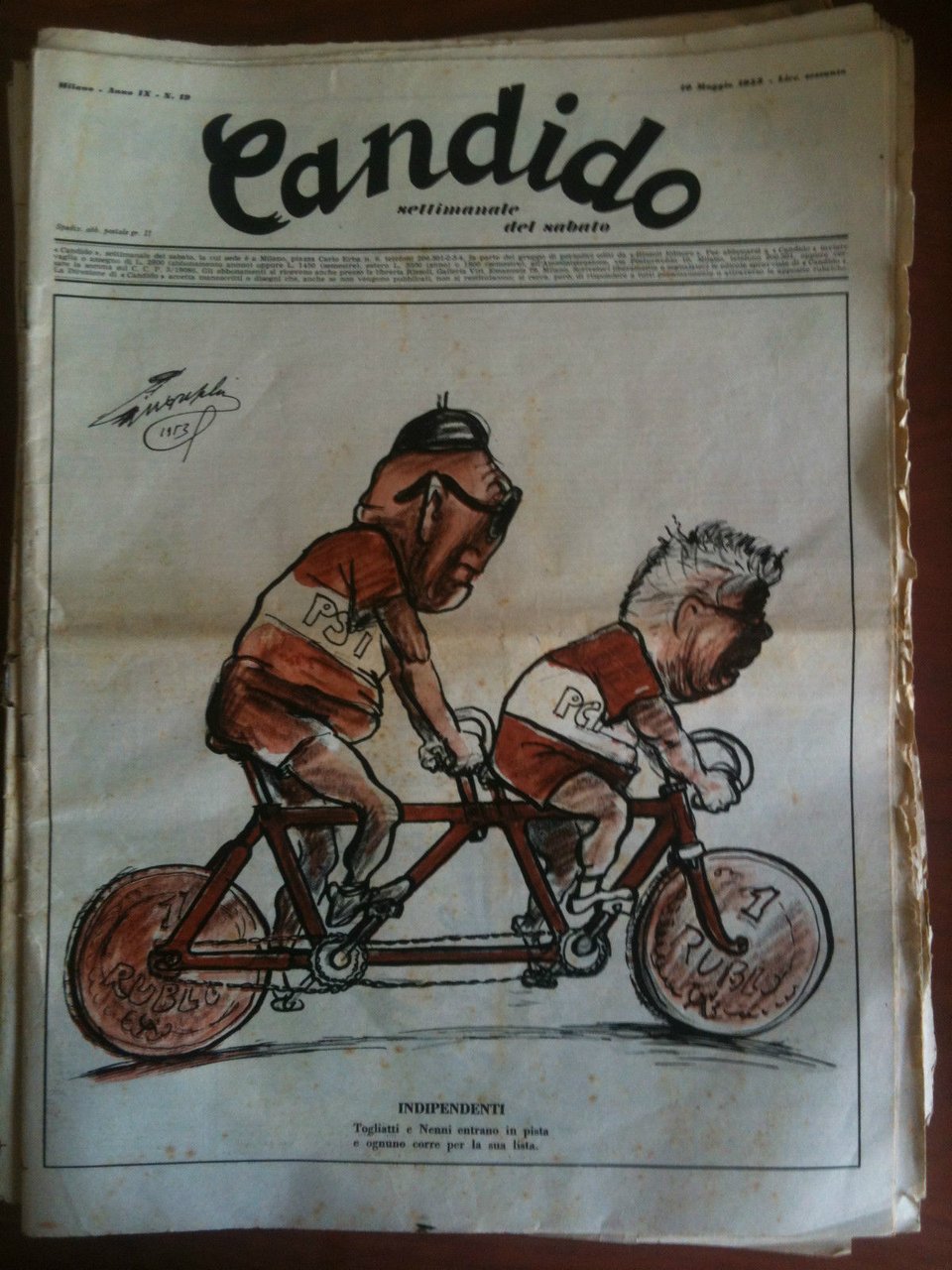 Candido Anno IX n^ 19 - 10 Maggio 1953 Direttore …