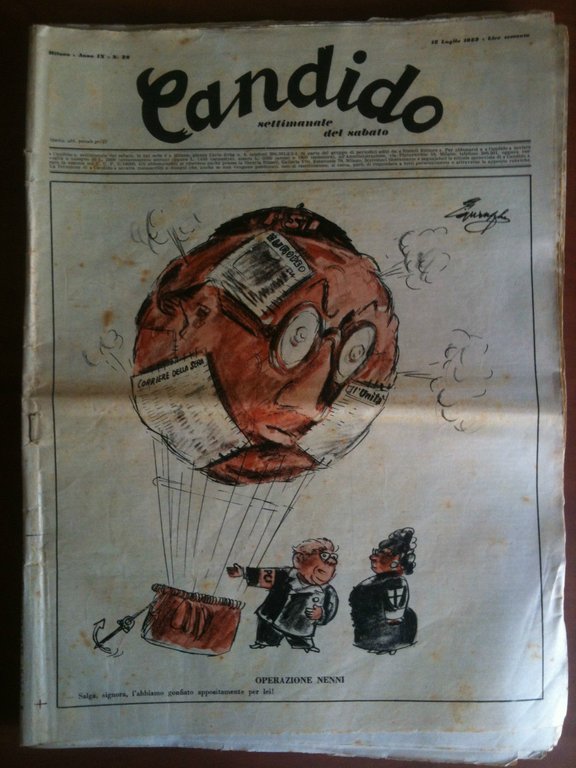 Candido Anno IX n^ 28 - 12 Luglio 1953 Direttore Giovannino Guareschi - E8660
