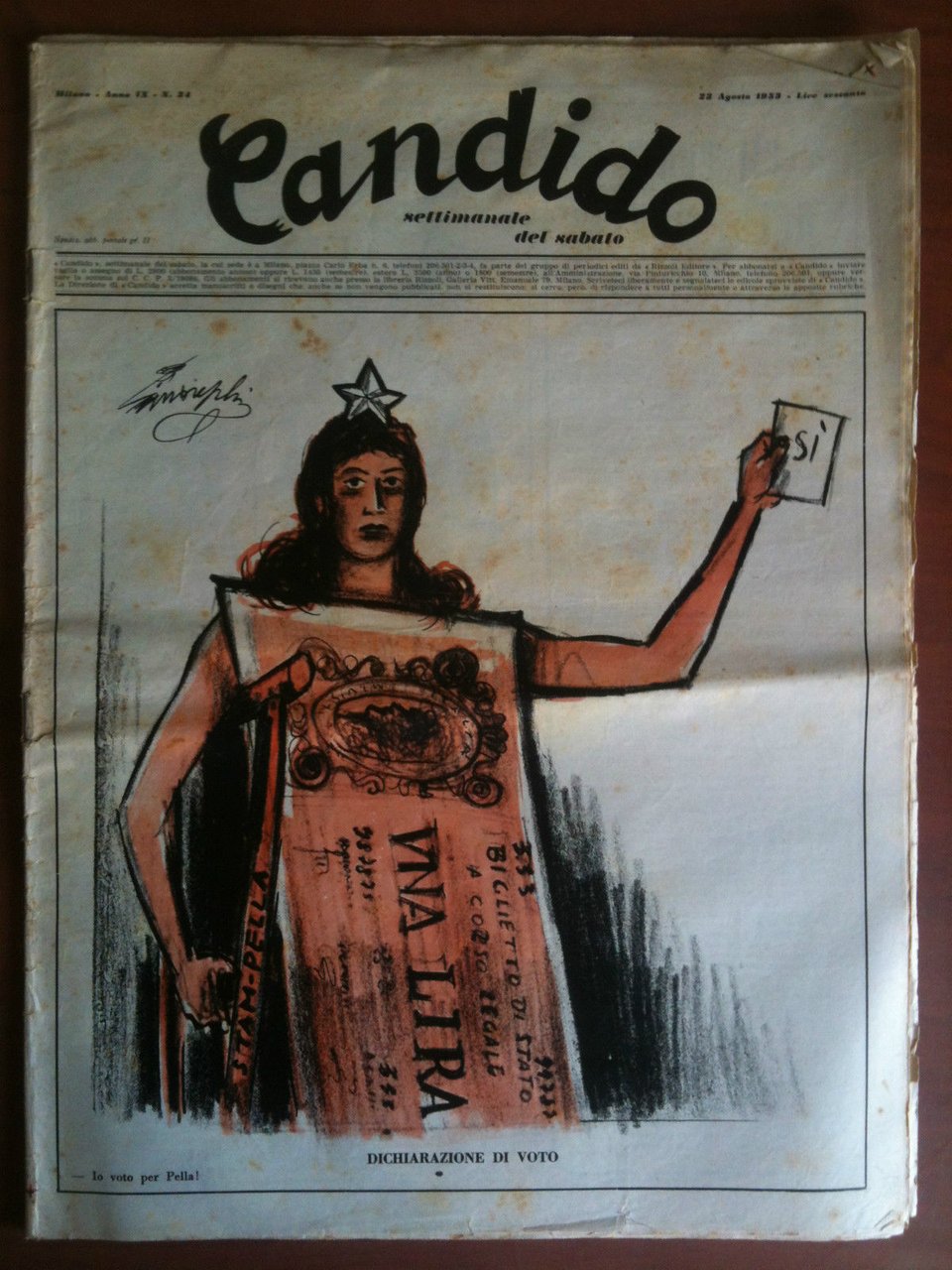 Candido Anno IX n^ 34 - 23 Agosto 1953 Direttore …