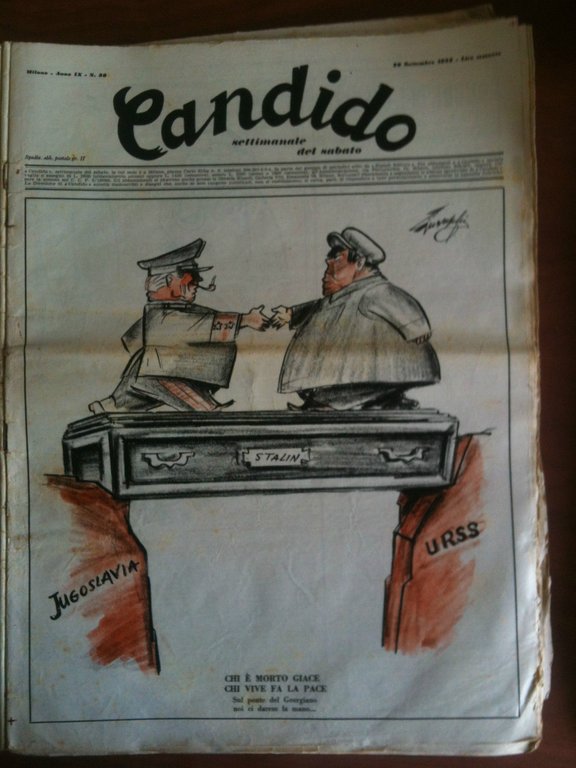 Candido Anno IX n^ 38 - 20 Settembre 1953 Direttore Giovannino Guareschi - E8827