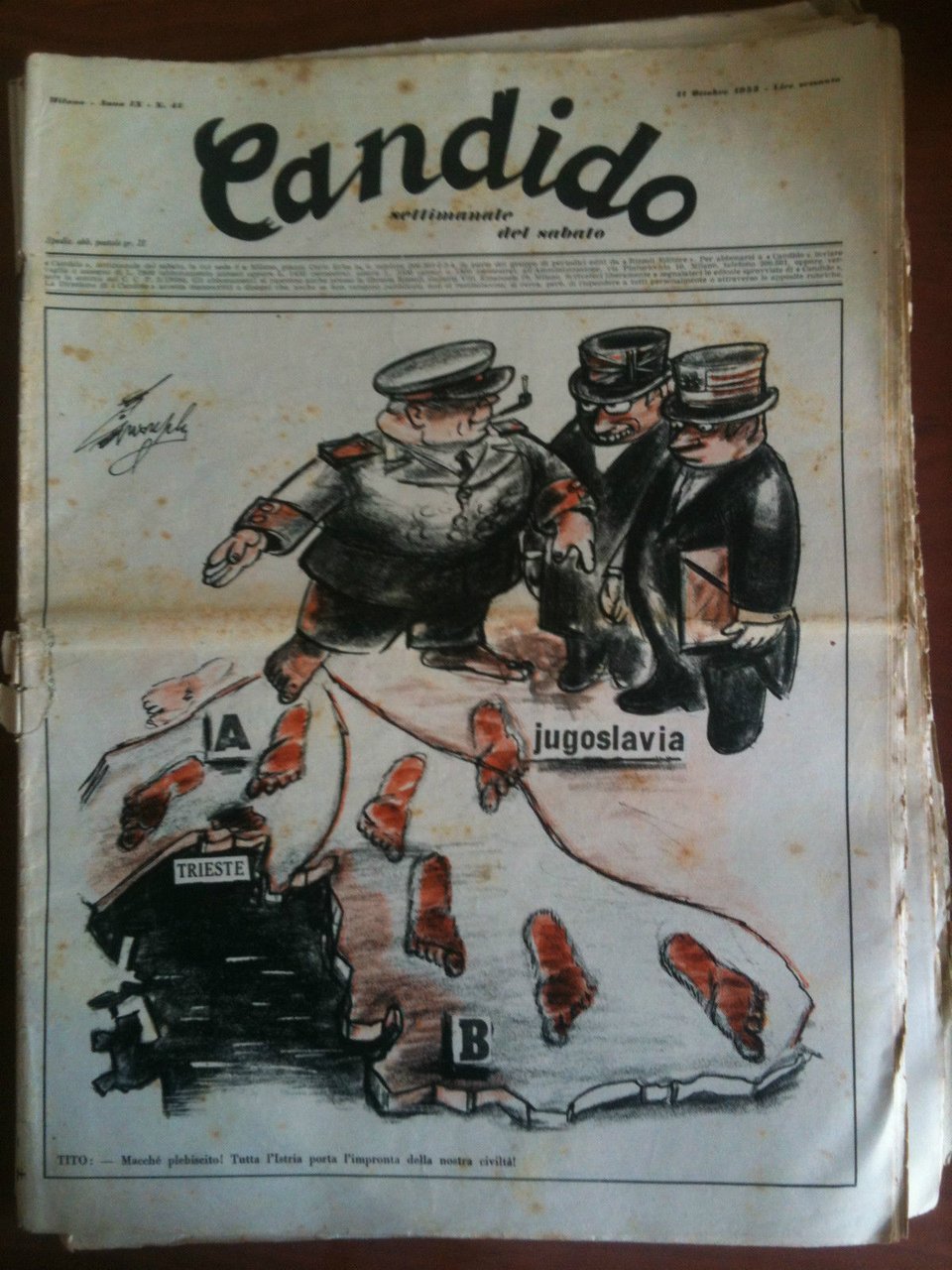 Candido Anno IX n^ 41 - 11Ottobre 1953 Direttore Giovannino …