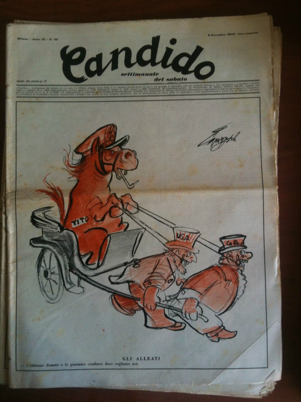 Candido Anno IX n^ 45 - 8 Novembre 1953 Direttore …