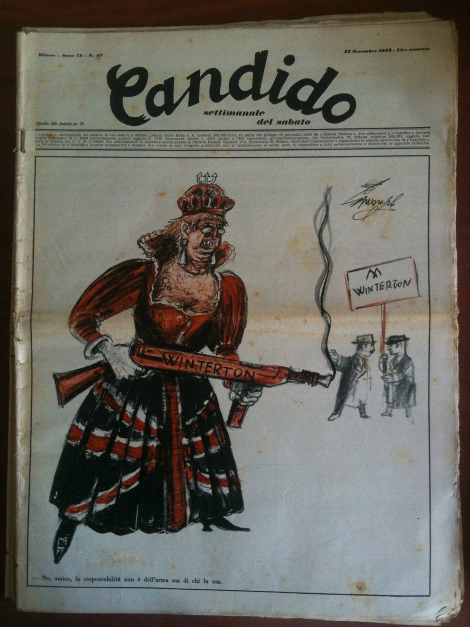Candido Anno IX n^ 47 - 22 Novembre 1953 Direttore …