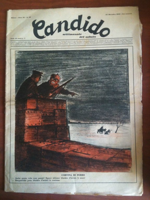 Candido Anno IX n^ 52 - 27 Dicembre 1953 Direttore Giovannino Guareschi - E8840