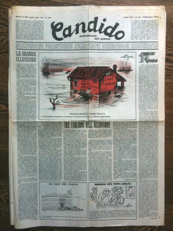 Candido Anno VII n^ 48- 2 Dicembre 1951 Direttore Giovannino Guareschi - E8300