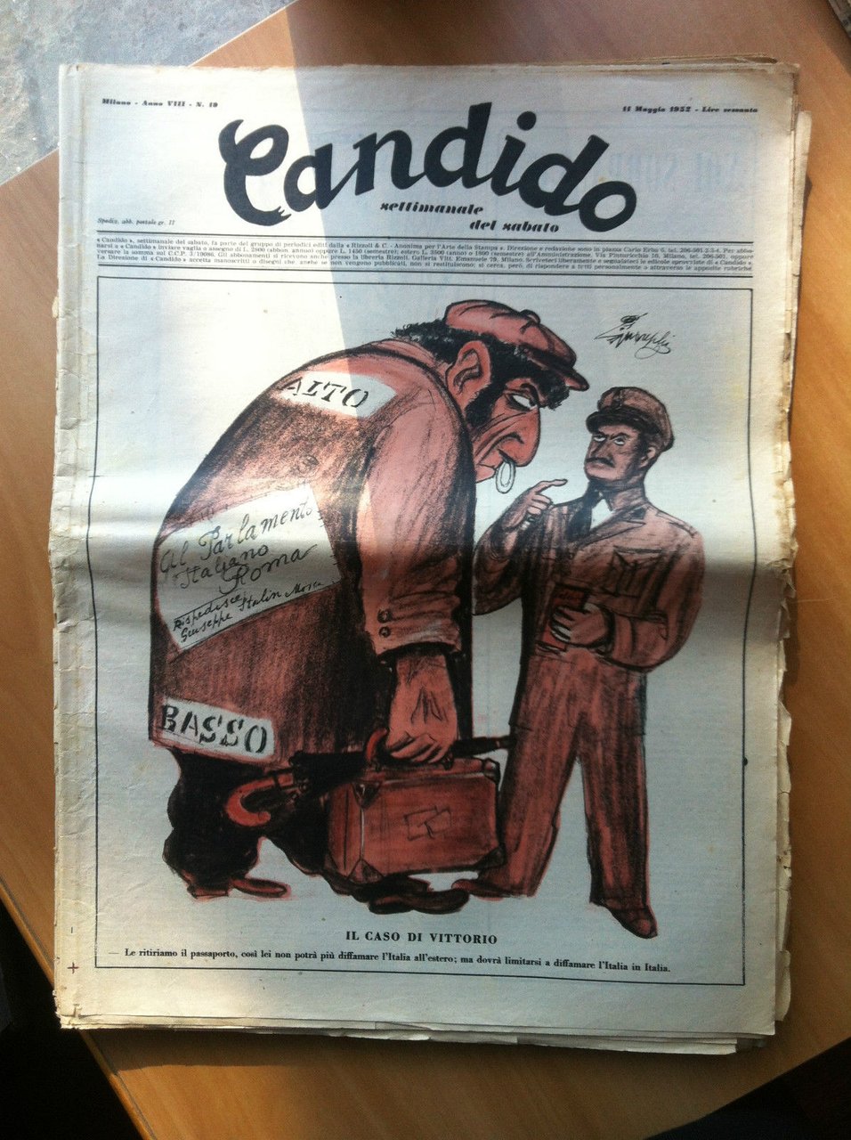 Candido Anno VIII n^ 19 Sabato 11 Maggio 1952 - …