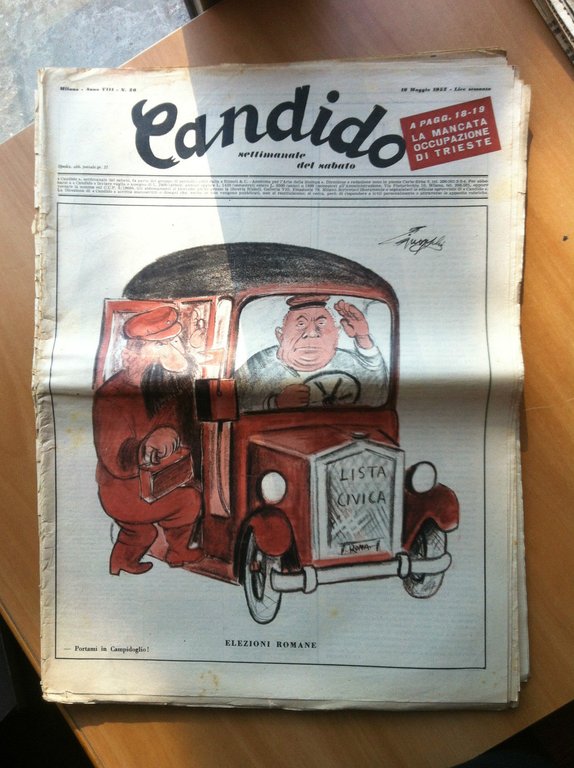 Candido Anno VIII n^ 20 Sabato 18 Maggio 1952 - E18754