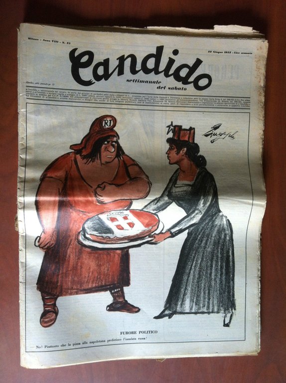 Candido Anno VIII n^ 25 - 22 Giugno 1952 - E19003