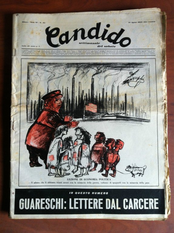 Candido Anno XI n^ 34 - 21 Agosto 1955 Direttore Giovannino Guareschi