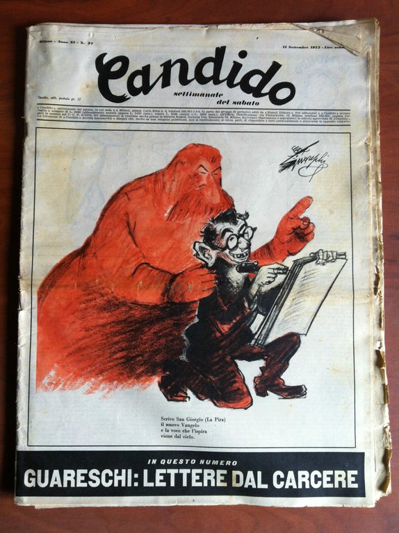 Candido Anno XI n^ 37 - 11 Settembre 1955 Direttore Giovannino Guareschi