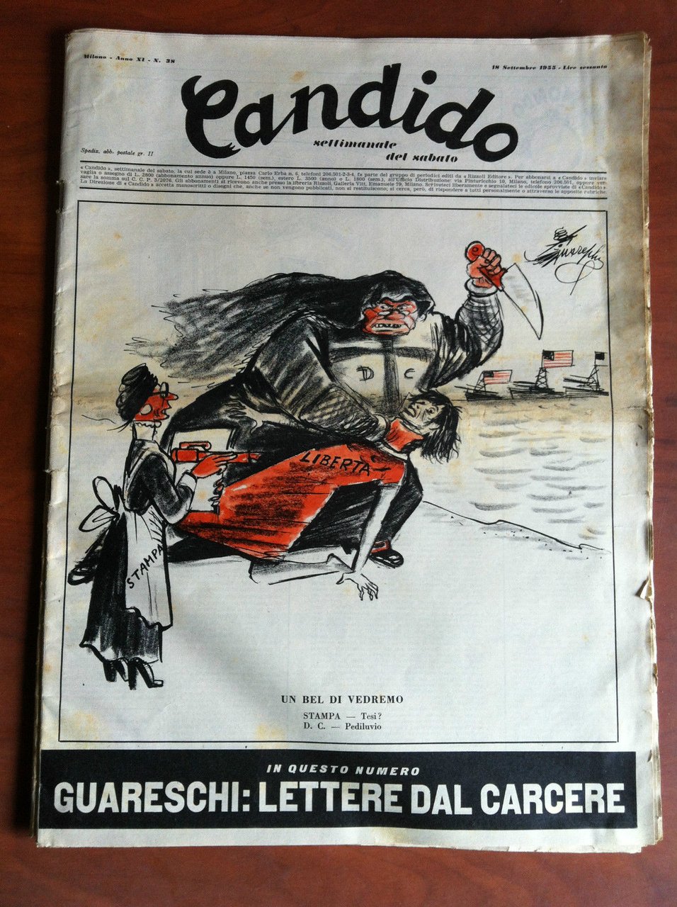 Candido Anno XI n^ 38 - 18 Settembre 1955 Direttore …