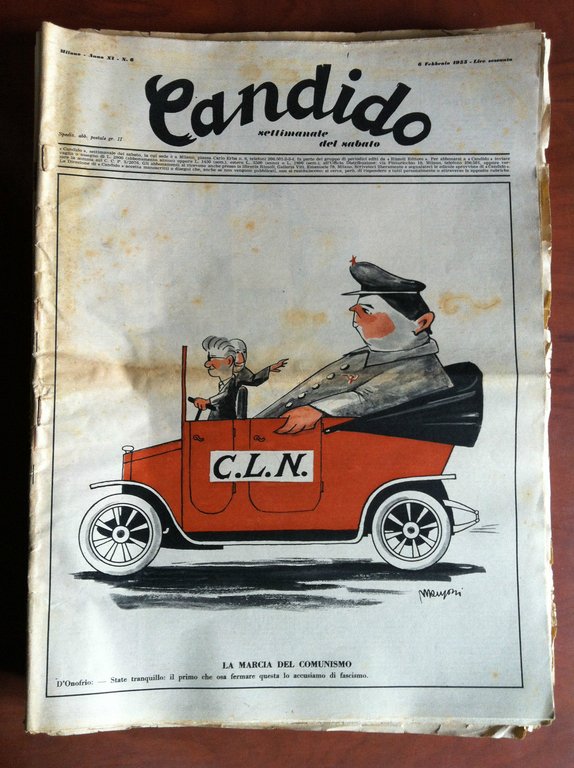 Candido Anno XI n^ 6 - 6 Febbraio 1955 Direttore Giovannino Guareschi