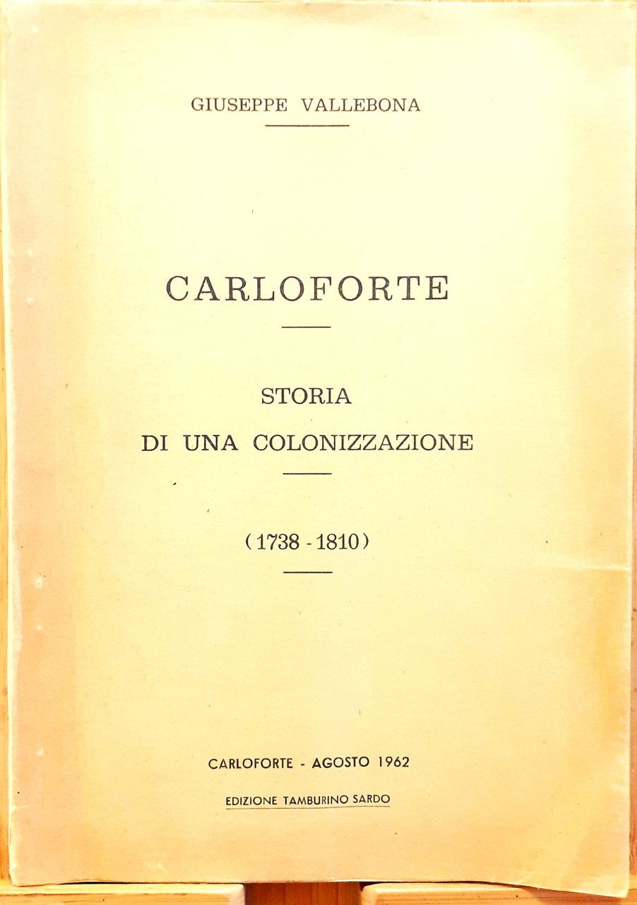 Carloforte. Storia di una colonizzazione
