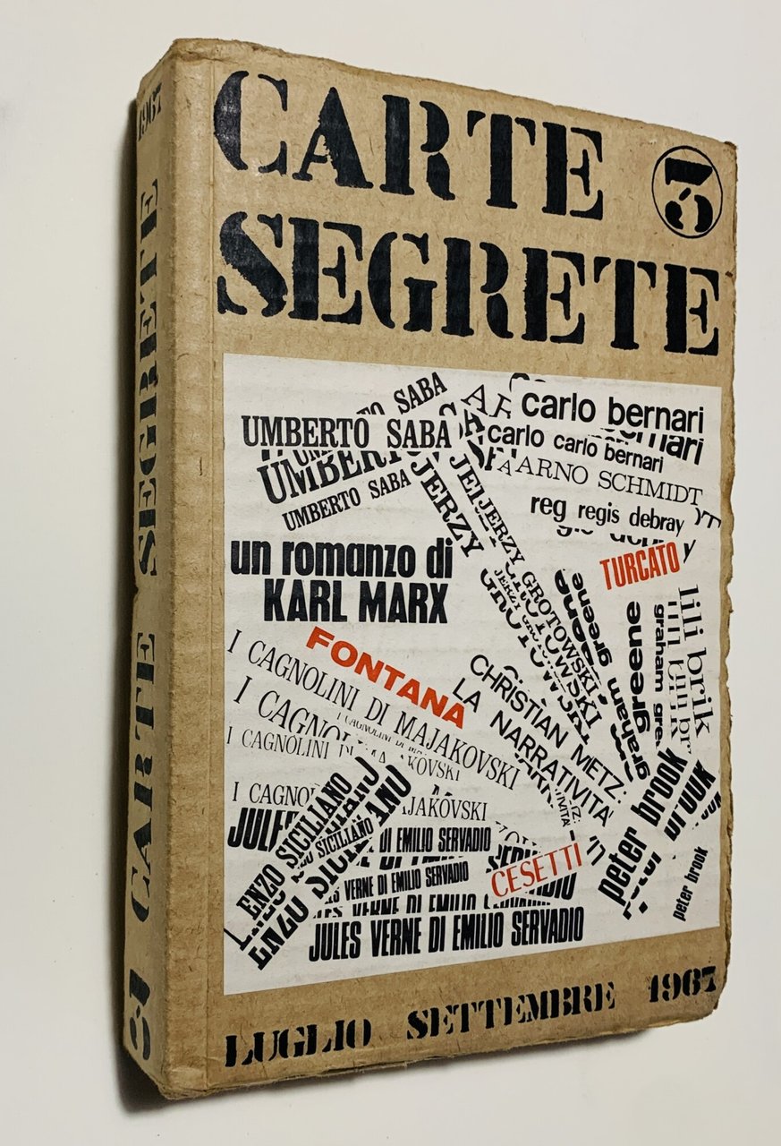 CARTE SEGRETE rivista trimestrale di lettere e arti (anno I … | Immagine principale