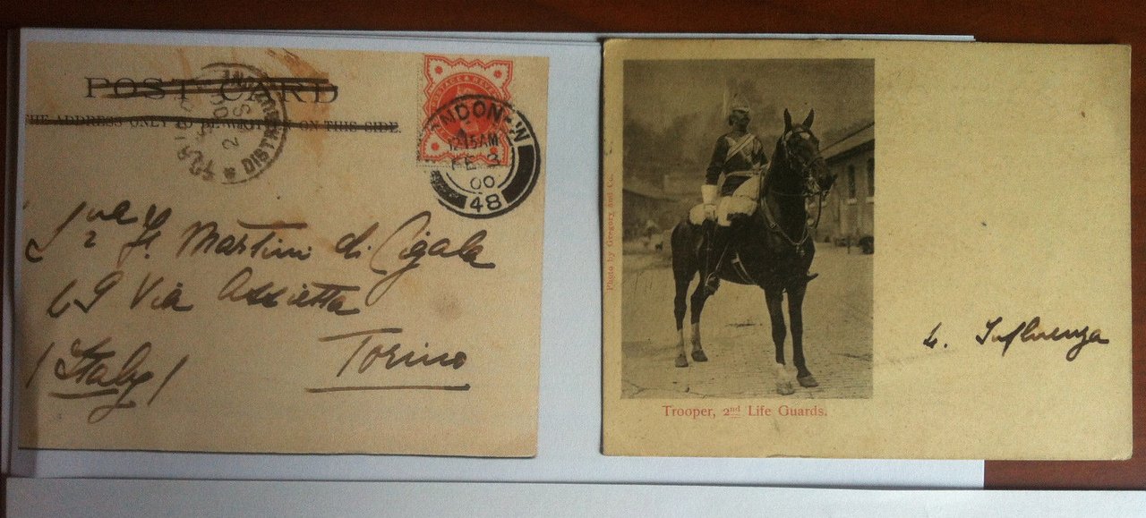 Cartolina 1900 Trooper, 2nd Life Guards London - viaggiata - …
