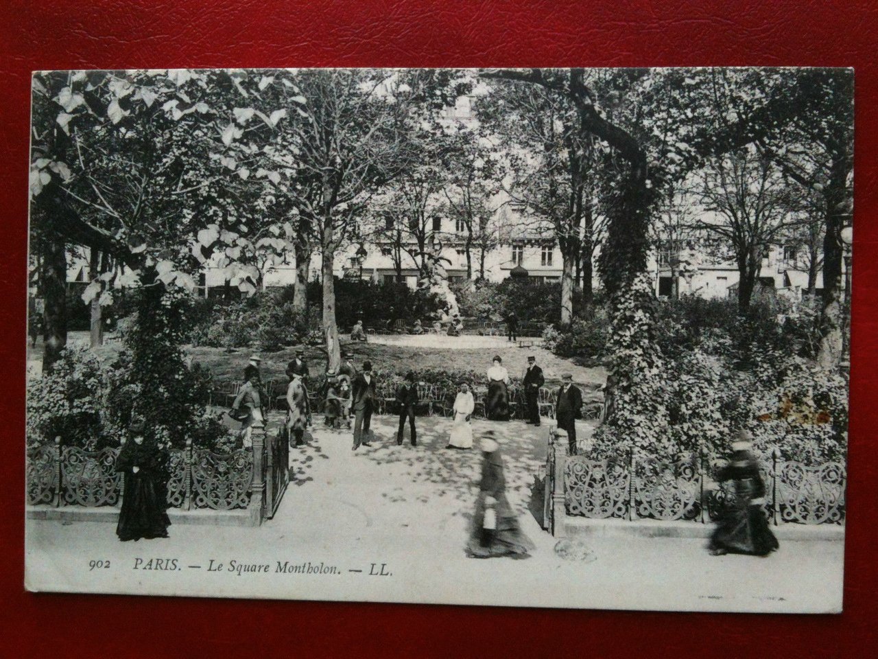 Cartolina Carte inizi '900 Francia/France Paris Le Square Montholon - …