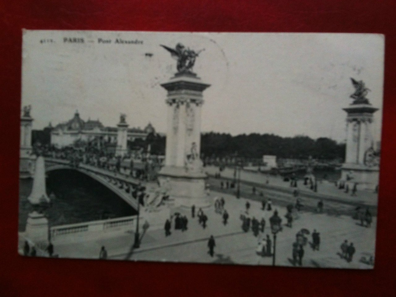 Cartolina Carte inizi '900 Francia/France Paris Pont Alexandre - viaggiata