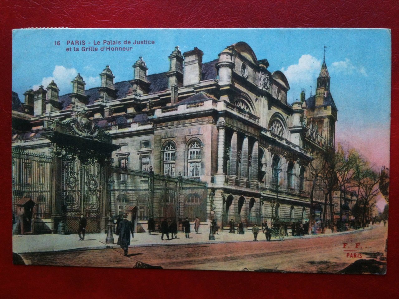 Cartolina Carte inizi '900 Francia/ Paris Palais Justice - viaggiata