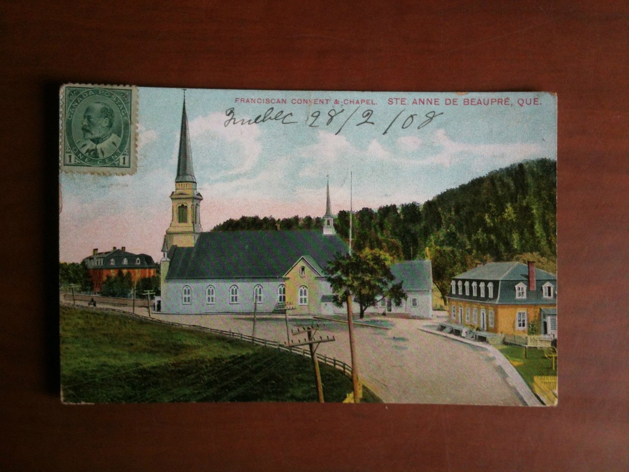 Cartolina Carte Postal inizi '900 Canada Franciscan Convent - viaggiata