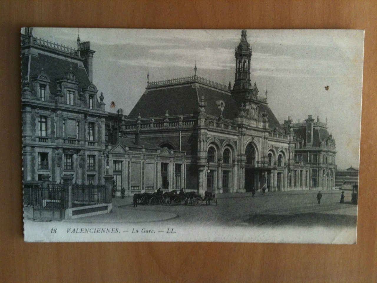 Cartolina/Carte postal inizi '900 Valenciennes La Gare - non viaggiata