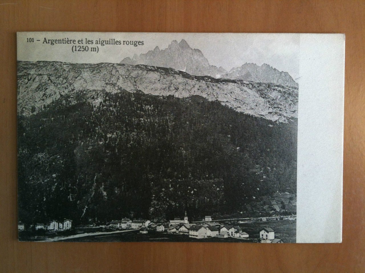 Cartolina/Carte postale inizi '900 Argentière et aiguilles rouges - viaggiata
