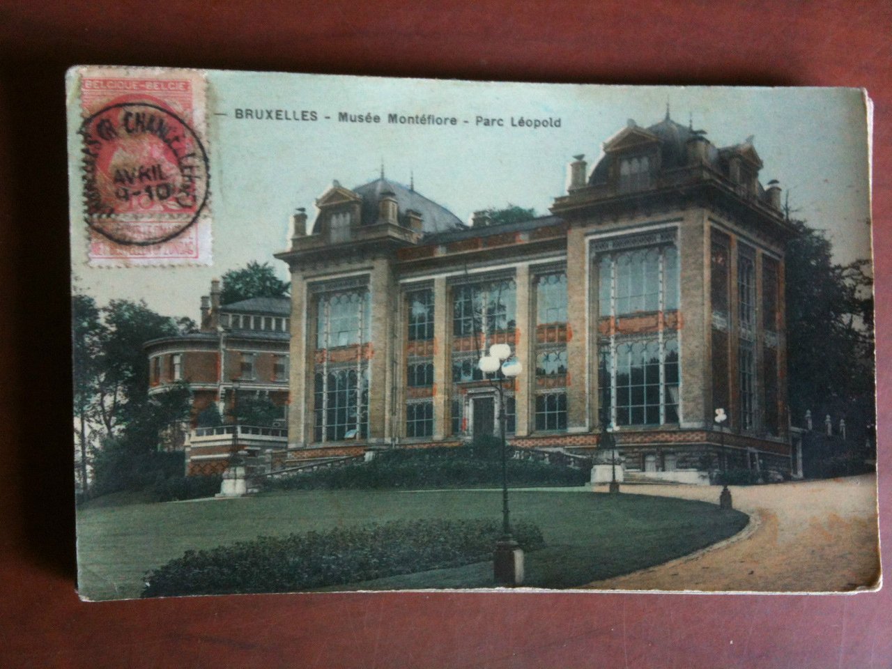 Cartolina/Carte postale inizi '900 Belgique Bruxelles Musée Montéfiore- viaggata