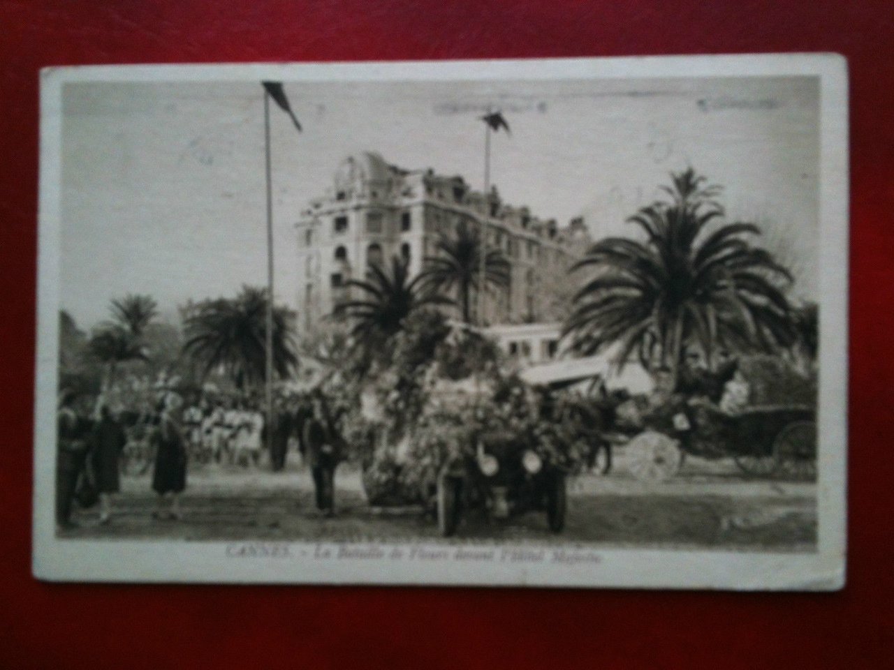 Cartolina/Carte postale inizi '900 Francia Cannes Hotel Majestic viaggiata