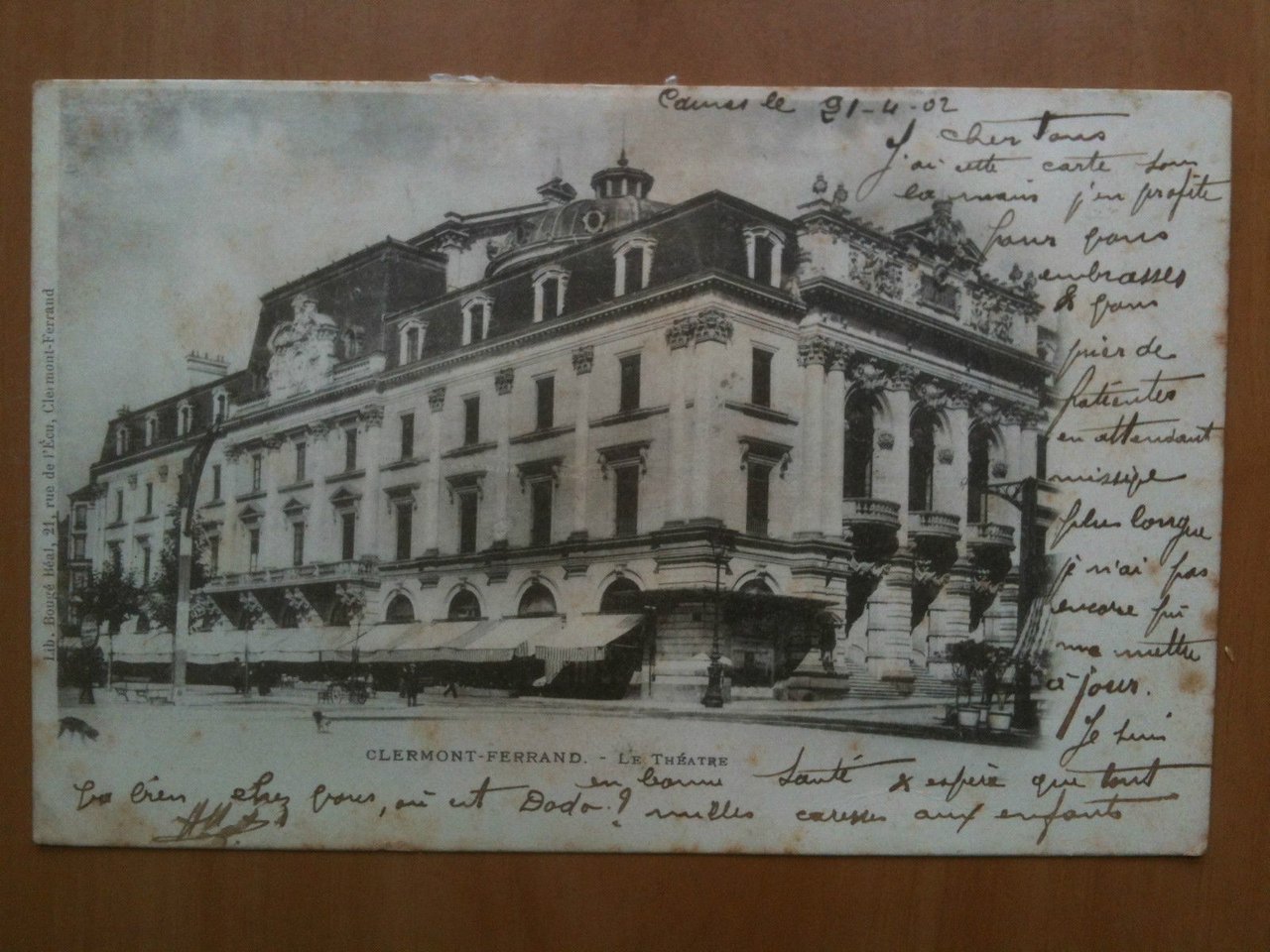 Cartolina/Carte postale inizi '900 Francia Clermont Ferrand - viaggiata/voyagé