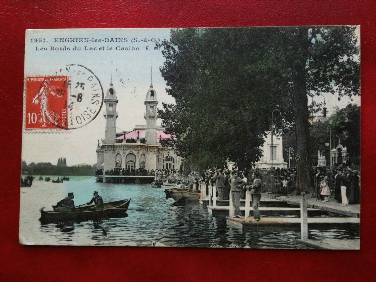 Cartolina/Carte postale inizi '900 Francia Enghien les Bains viaggiata