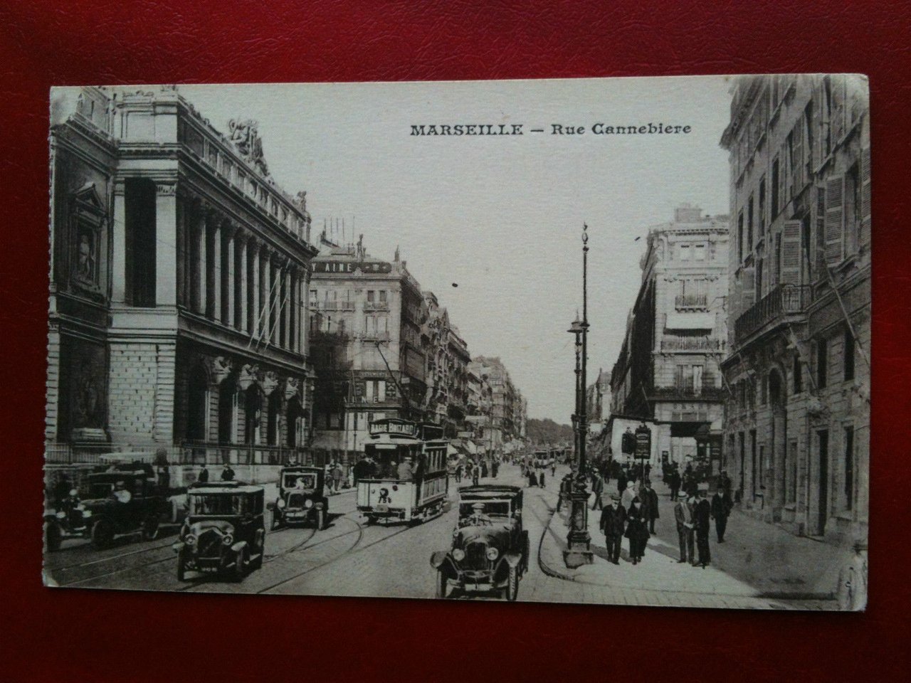 Cartolina/Carte postale inizi '900 Francia Marseille Rue Cannebiere no viaggiata