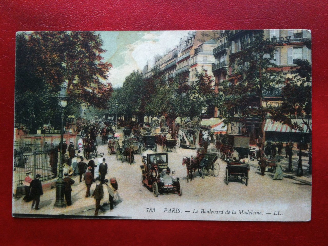 Cartolina/Carte postale inizi '900 Francia Paris Boul. Madeleine non viaggiata
