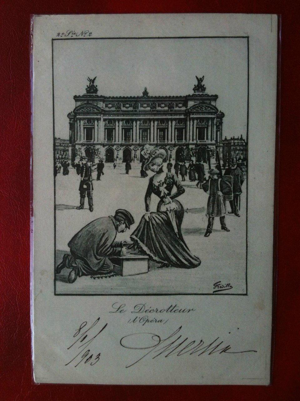 Cartolina/Carte postale inizi '900 Francia Paris Le Décrotteur - non …